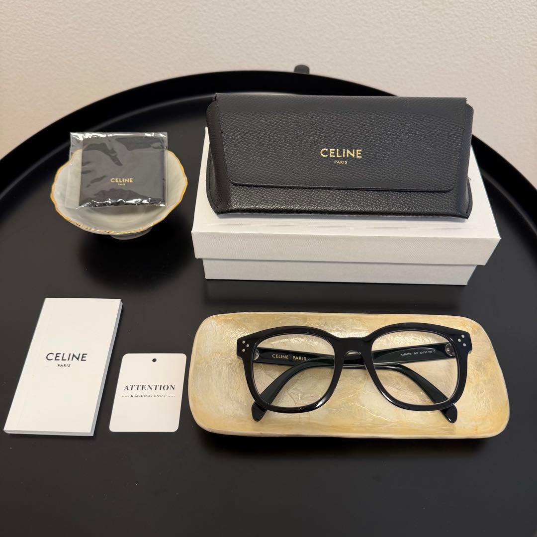 【kii1901tos】CELINE PARIS ブラック メガネ