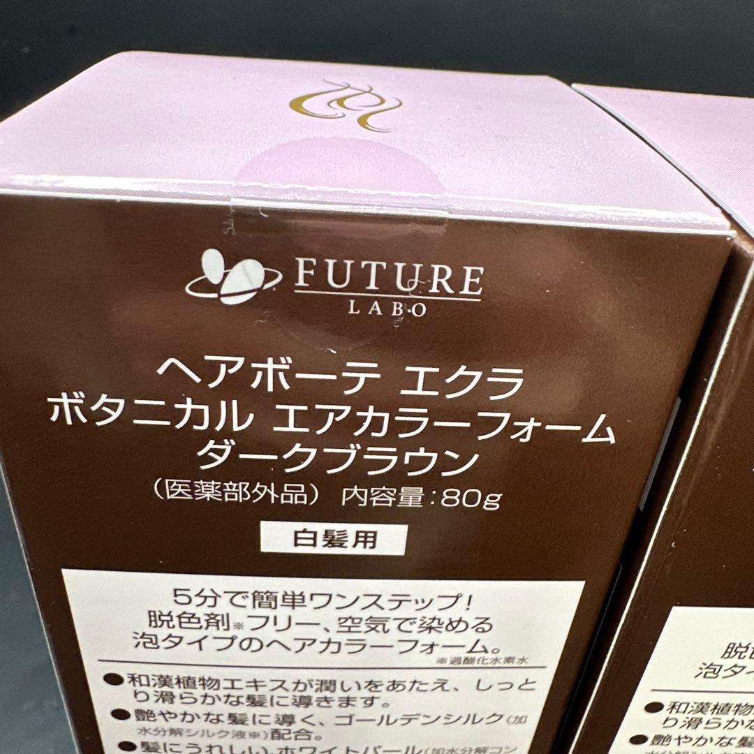ヘアボーテ ÉCLAT エアカラー ダークブラウン 2個セット