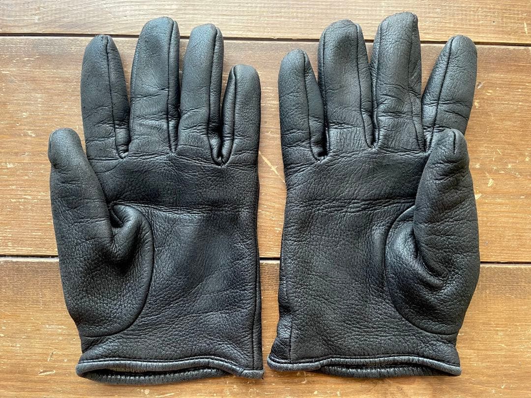 Hide and seek Leather Gloves 黒L