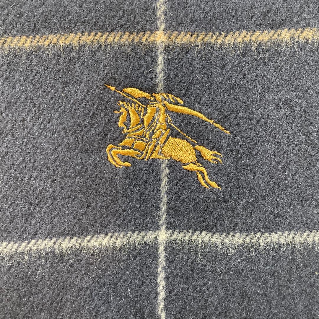 み*ん様 BURBERRY バーバリー ひざ掛け ウール100%