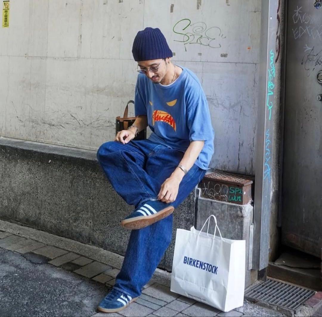 【old stussy】 Tシャツ blue navy L