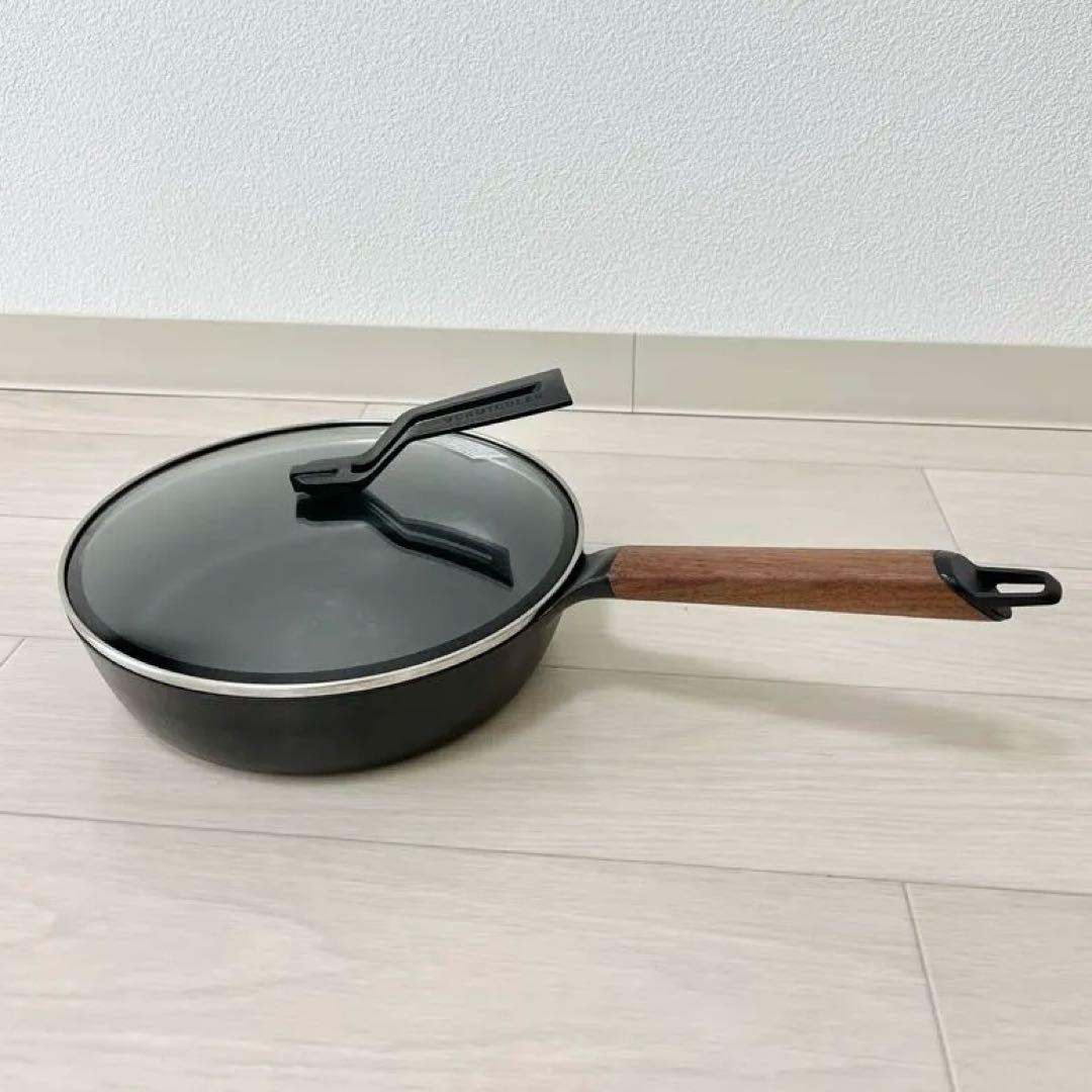 バーミキュラ　26cm フライパン　ガラス蓋付き