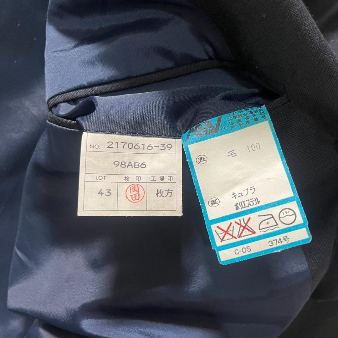 美品 ラルフローレン 紺ブレ 金ボタン ダブル セットアップ スーツ トラッド