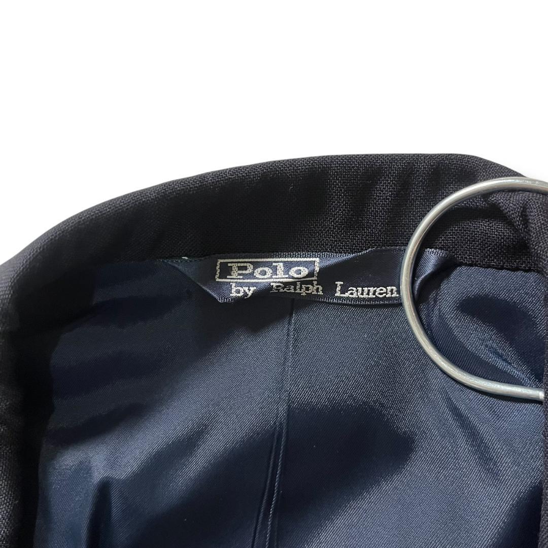 美品 ラルフローレン 紺ブレ 金ボタン ダブル セットアップ スーツ トラッド