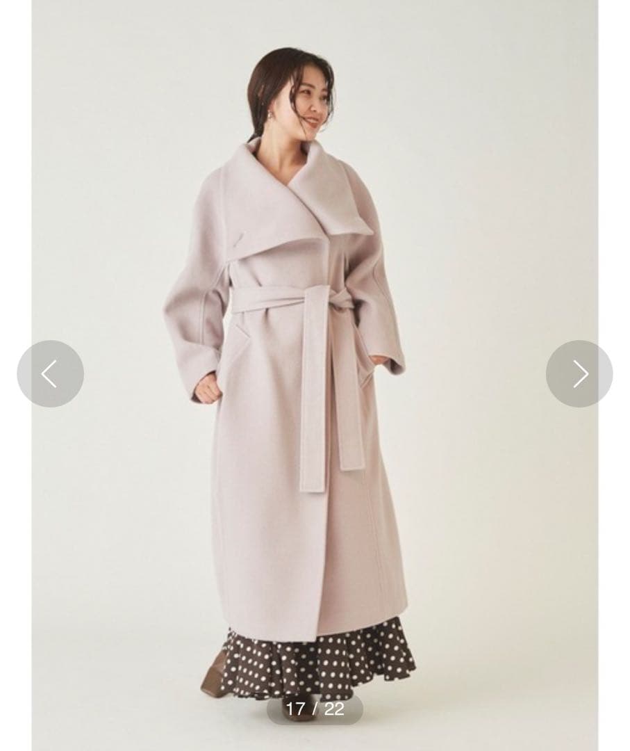 SNIDEL ウールカシミヤビッグスタンドコート　スナイデル ロングコート