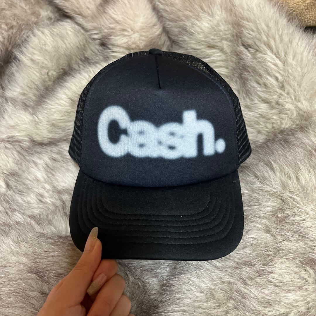 KEIJU Cash.ロゴ トラッカーキャップ ブラック