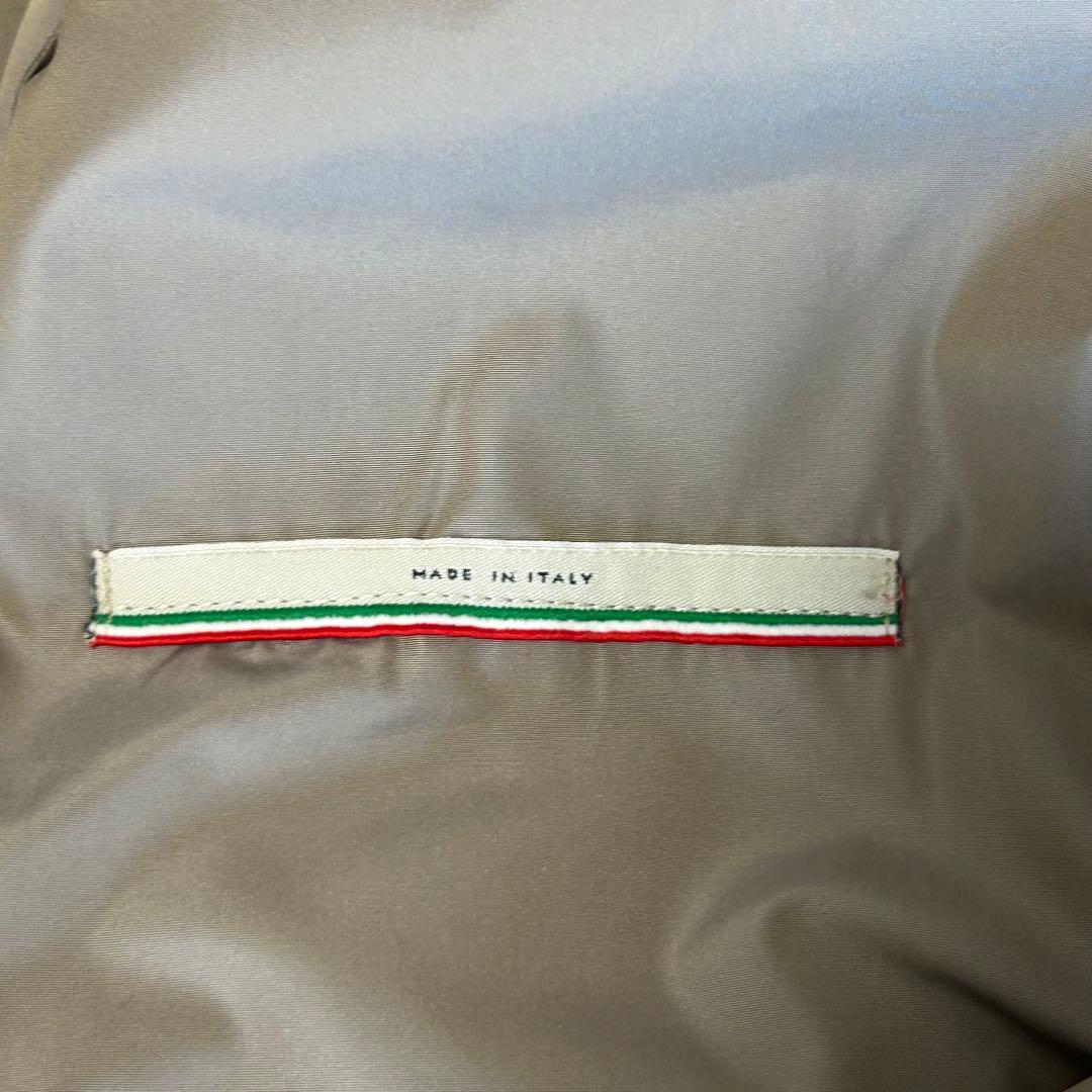 【HERNO】フルジップニット切替えワンピース　イタリア製　パープル系　44