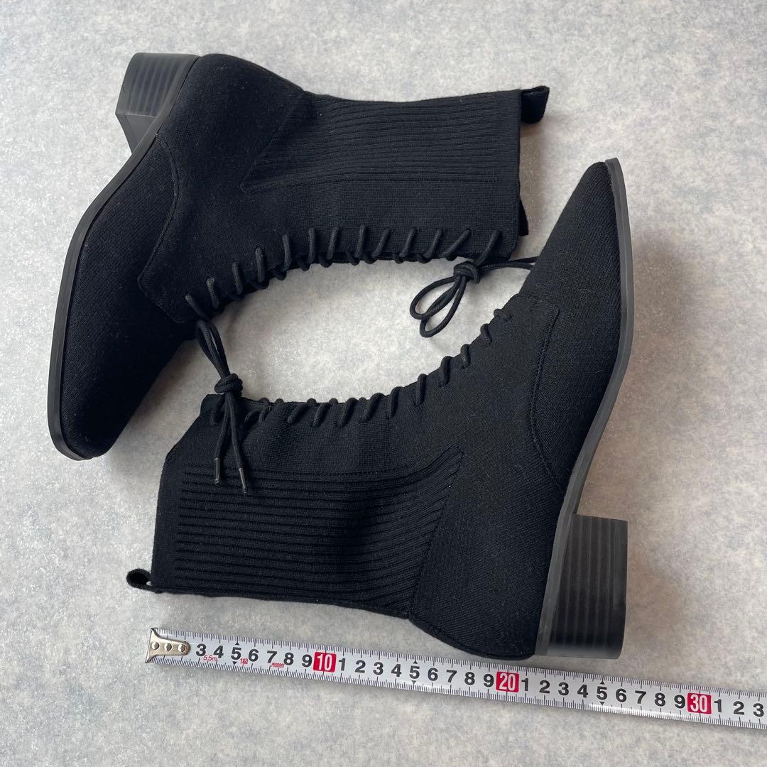 【未使用級】VIVAIA Tammy レースアップ ブーツ 撥水 軽量 黒 40