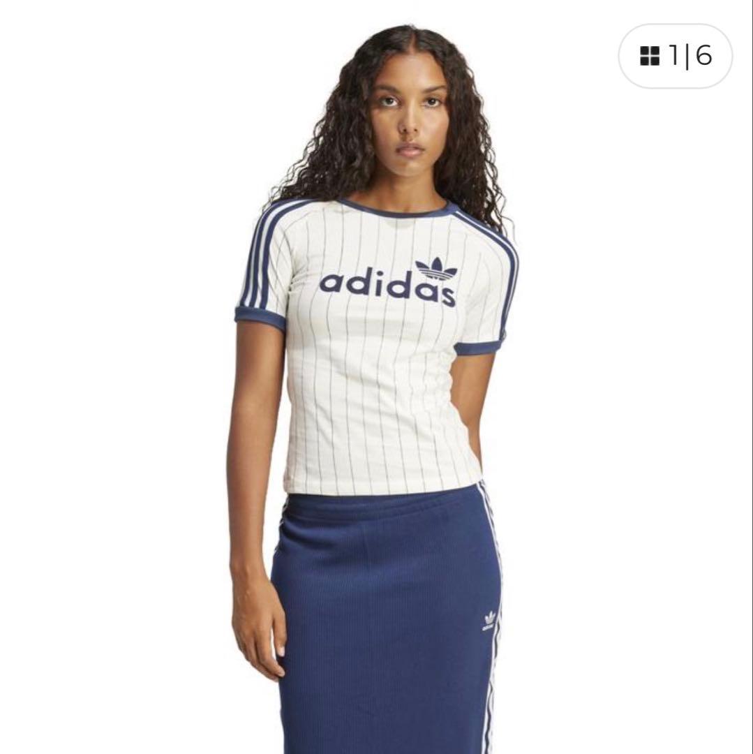 新品タグ付adidasショートスリーブ OWHT/NINDIGO Lサイズ