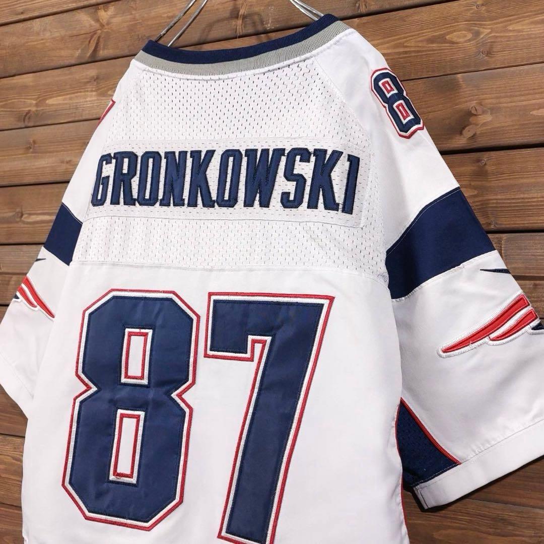 NIKE NFL Patriots ペイトリオッツ アメフト ゲームシャツ L