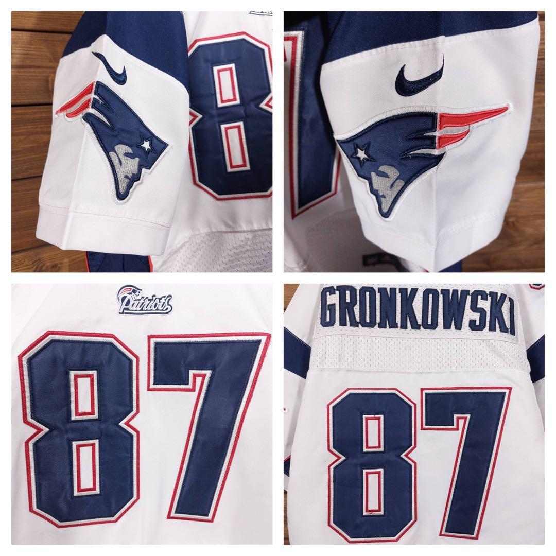 NIKE NFL Patriots ペイトリオッツ アメフト ゲームシャツ L
