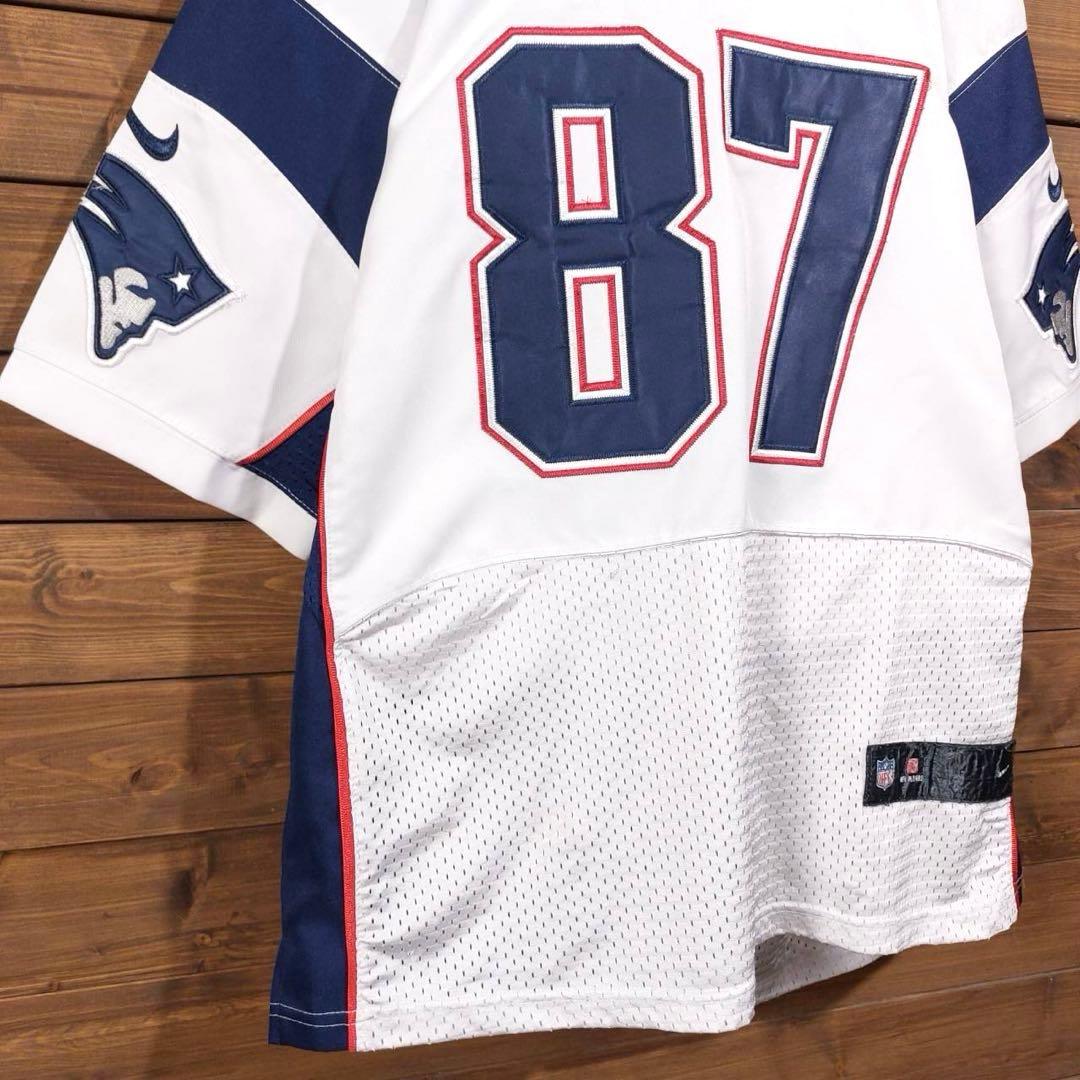 NIKE NFL Patriots ペイトリオッツ アメフト ゲームシャツ L