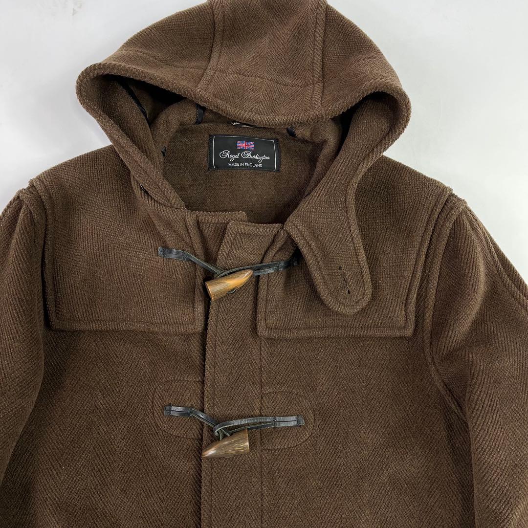 イングランド製 英国製 ロイヤルバーリントン ダッフルコート ブラウン
