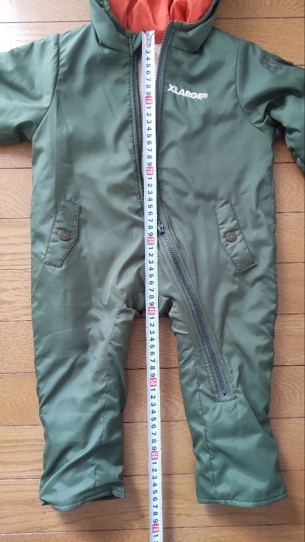 ほぼ未使用★X‐LARGE★エクストララージ★裏ボア★ジャンプスーツ★ロンパース