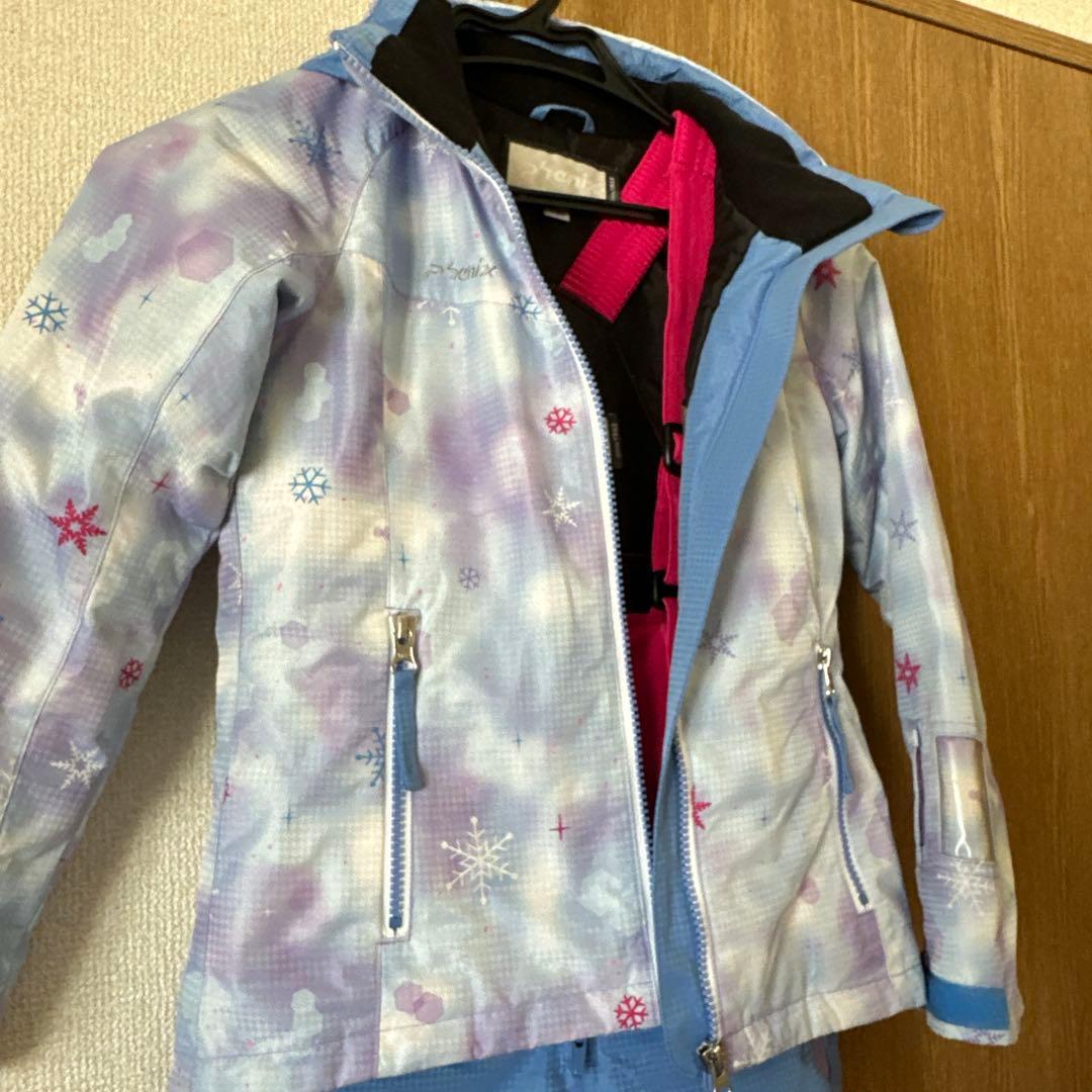 子ども用スノーウェア 青紫 フェニックス