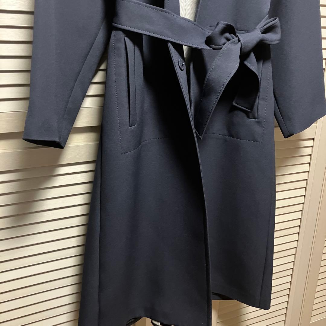 超美品【ADORE】アドーア　トリプルクロスノーカラー　濃紺
