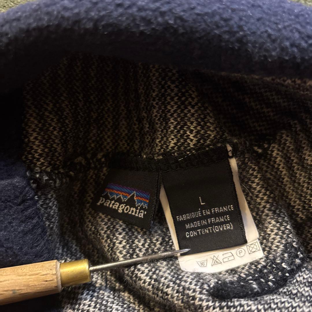 90s 00s Patagonia ニット帽 L ビーニー フランス製
