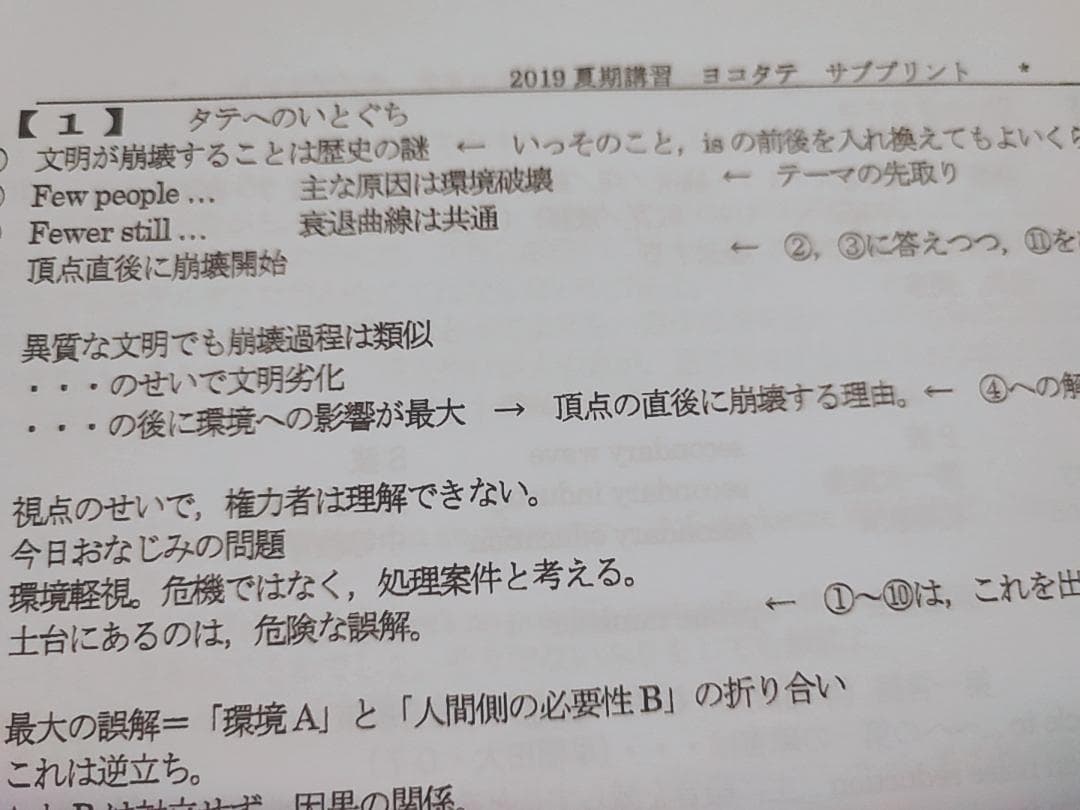 駿台の大島先生の英文読解ヨコからタテへフルセット　鉄緑会　河合塾　英語　東進