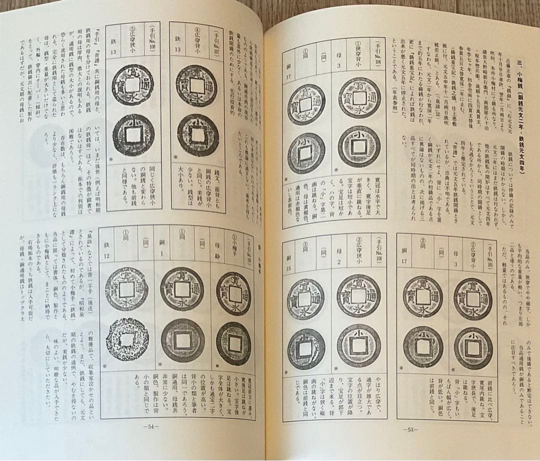 寛永通宝、穴銭関連書籍４冊