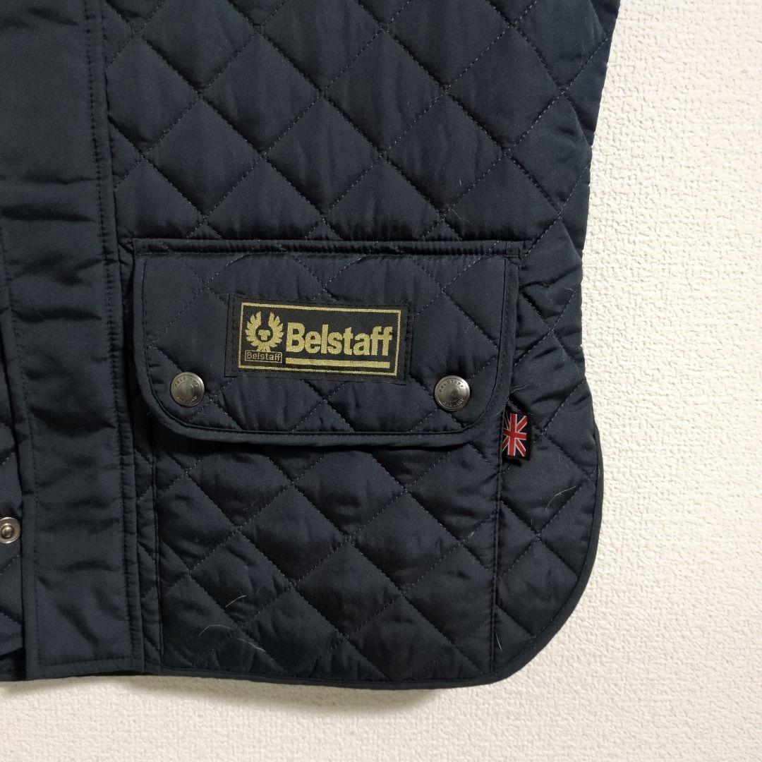 Belstaff ネイビー キルティングベスト ベルスタッフ