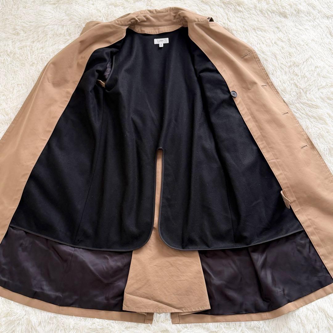 HYKE トレンチコート ライナー Aライン 通勤 仕事 オフィス 定番 2 M