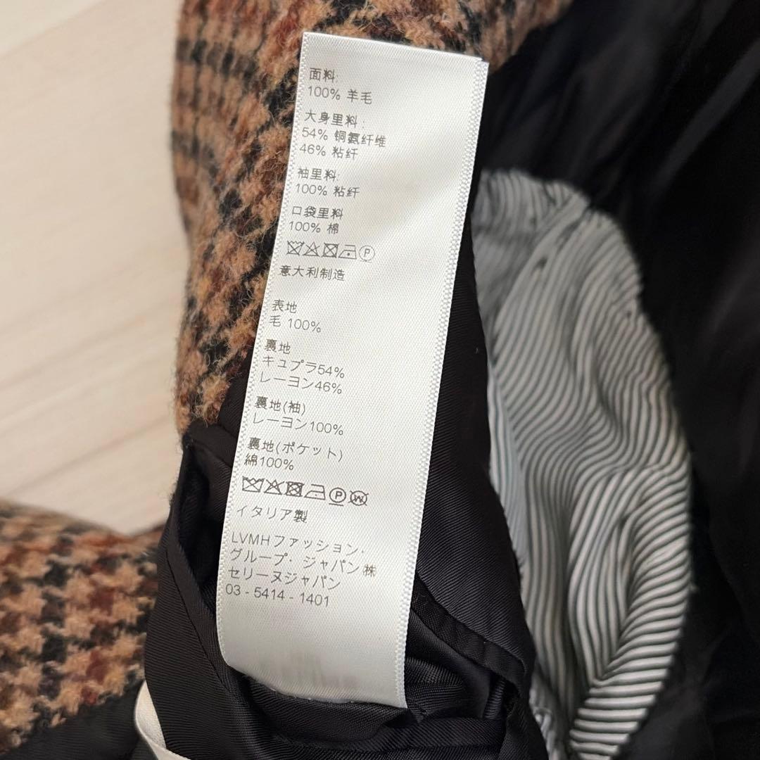 【極美品✨】CELINE ダブルブレスト　テーラードジャケット　エディ　34