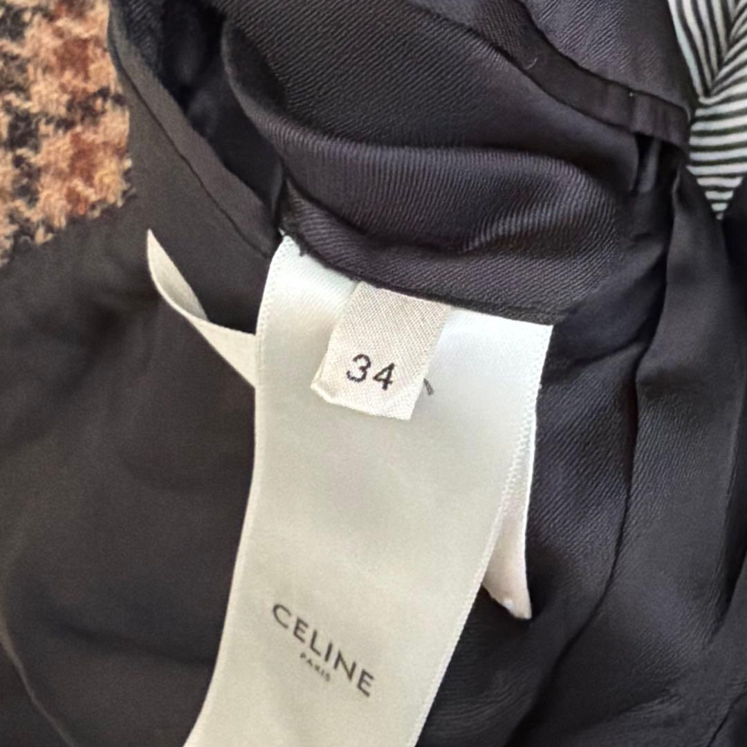 【極美品✨】CELINE ダブルブレスト　テーラードジャケット　エディ　34