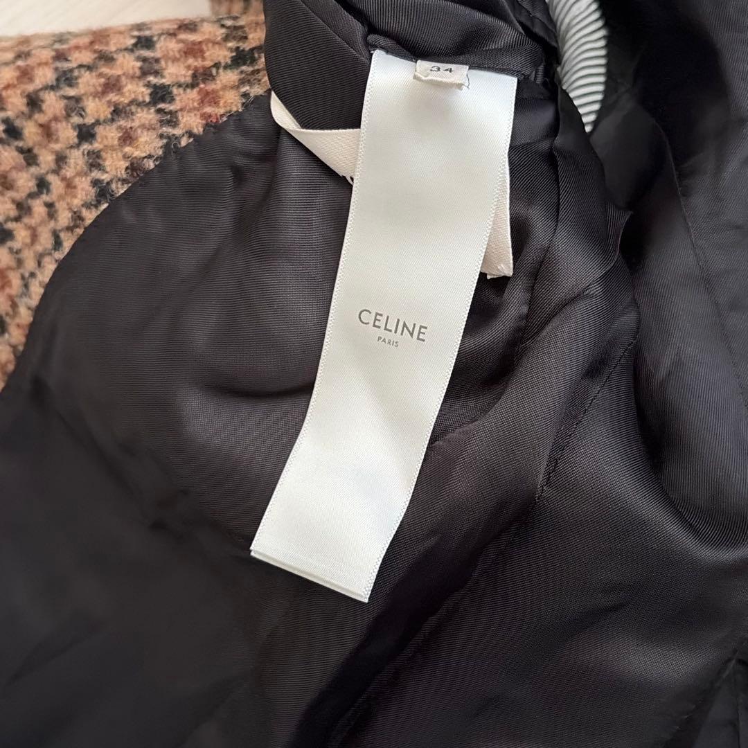 【極美品✨】CELINE ダブルブレスト　テーラードジャケット　エディ　34