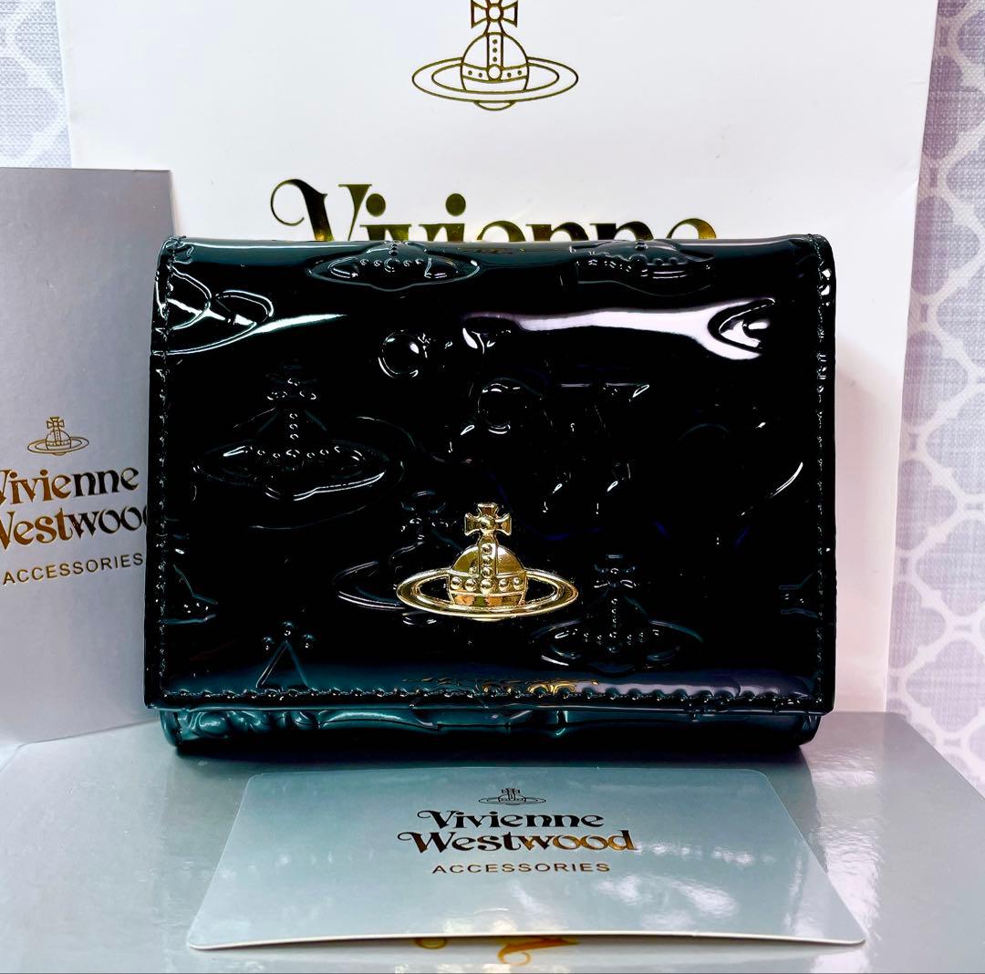 【大人気✨️ショッパー付】新品 Vivienne Westwood 黒エナメル