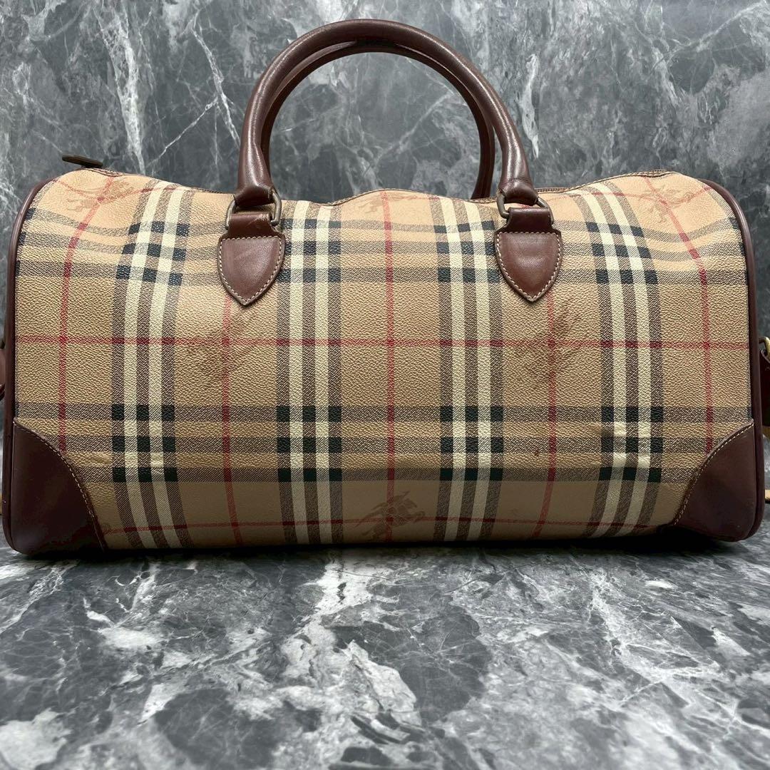 【良品】Burberry バーバリー　ボストンバッグ　ノバチェック　2way