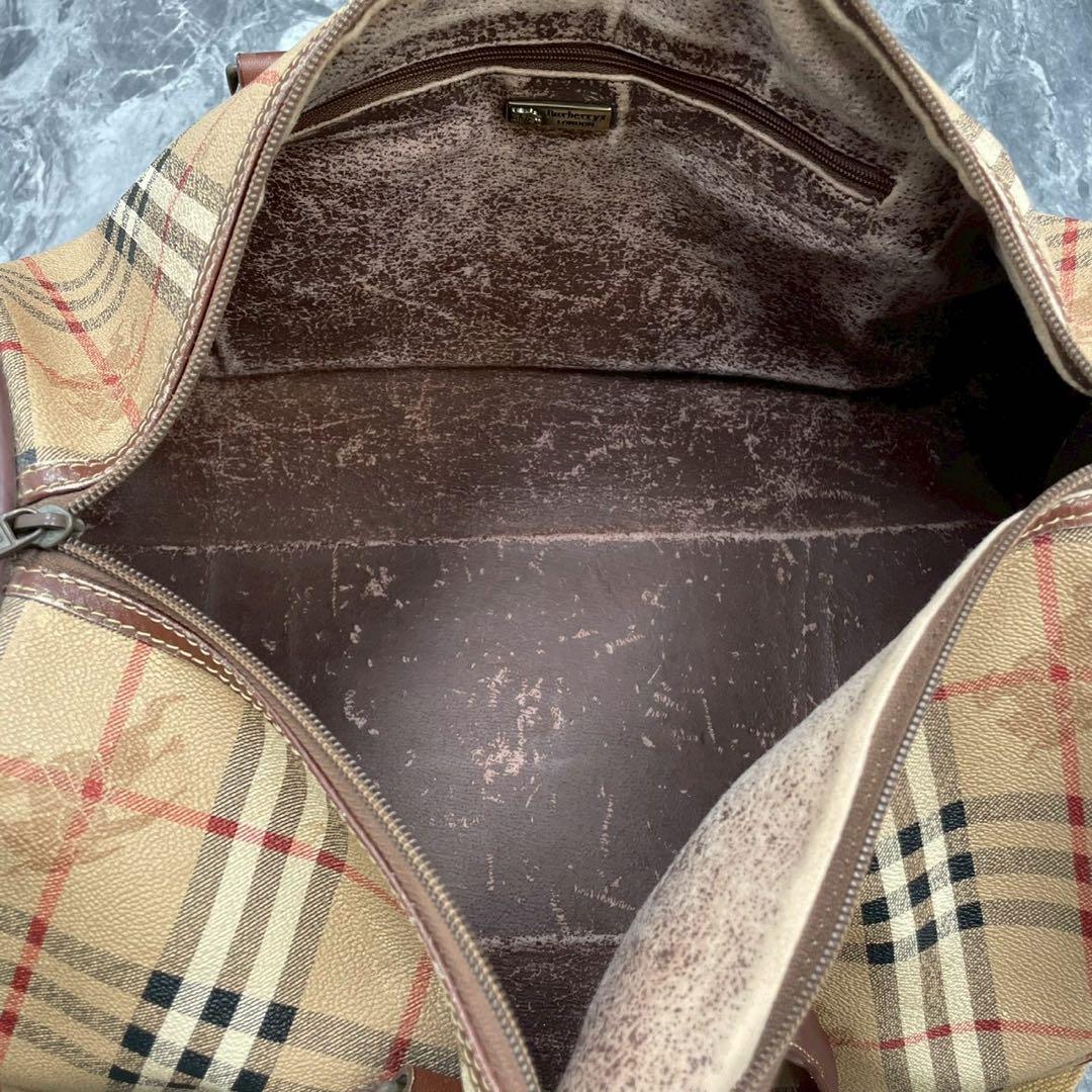 【良品】Burberry バーバリー　ボストンバッグ　ノバチェック　2way