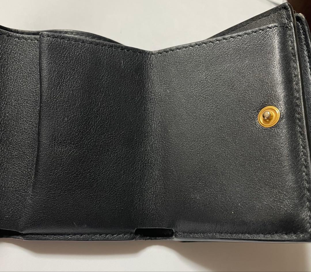 サンローラン　レオパード柄三つ折り財布