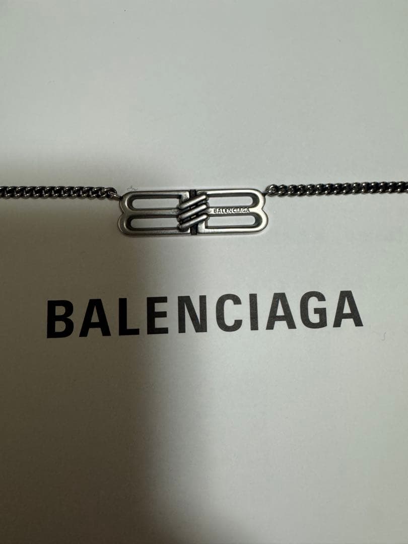 Balenciaga BB Icon ネックレス アンティークシルバー