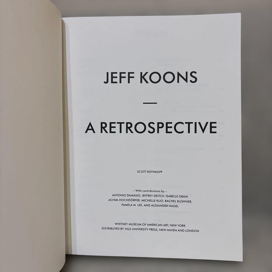 Jeff Koons / A Retrospective ジェフ・クーンズ　洋書