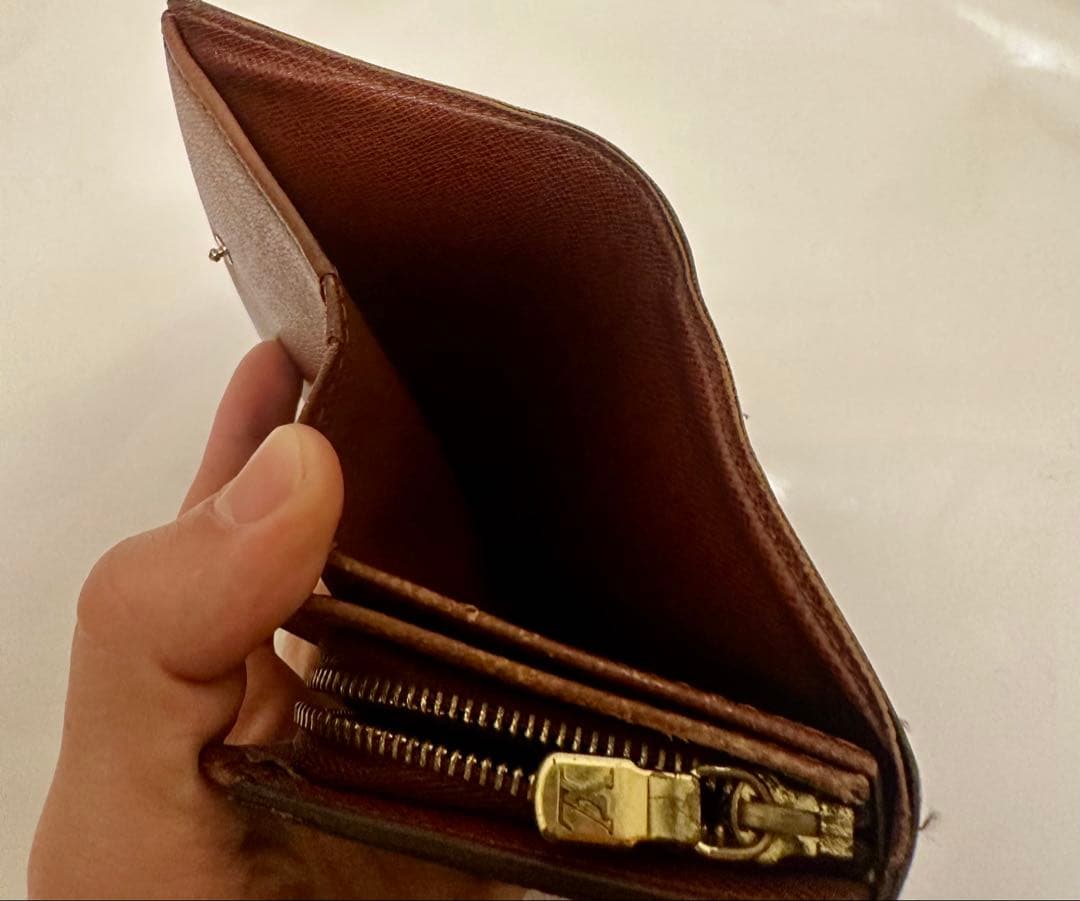 LOUIS VUITTON2つ折り財布 モノグラム ポルトモネジップ