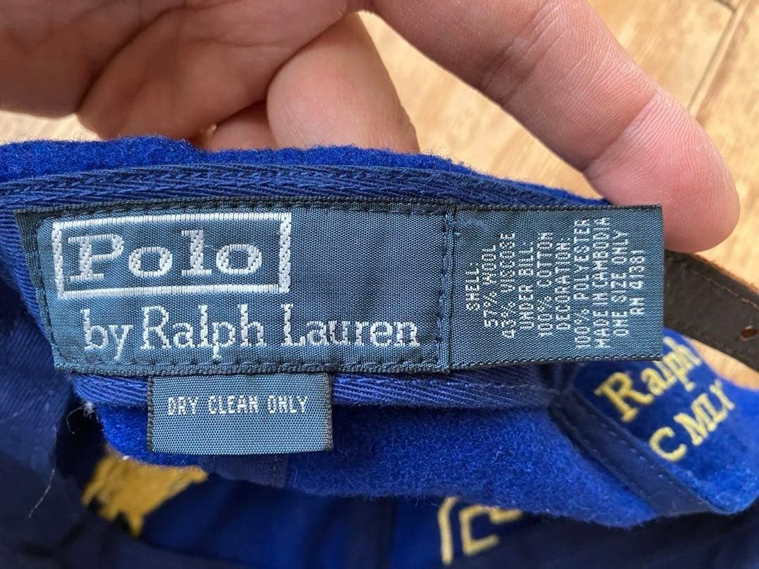 Polo by Ralph Lauren ラルフローレン ウールキャップ 青