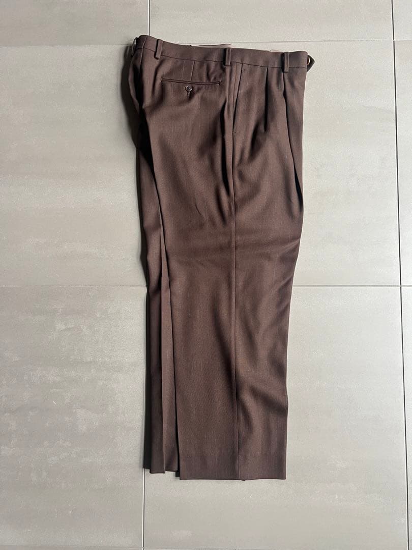 AURALEE PANAMA STRIPE ジャケット&パンツ セットアップ