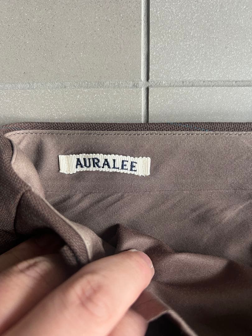AURALEE PANAMA STRIPE ジャケット&パンツ セットアップ