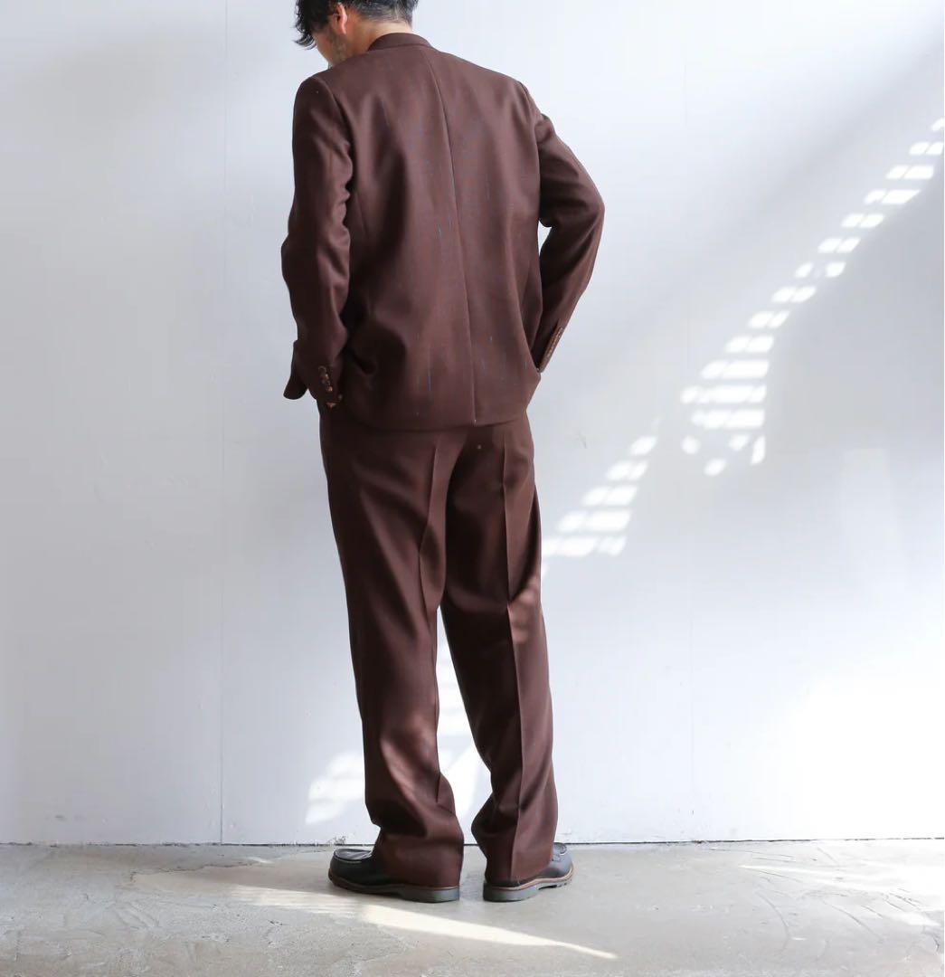 AURALEE PANAMA STRIPE ジャケット&パンツ セットアップ