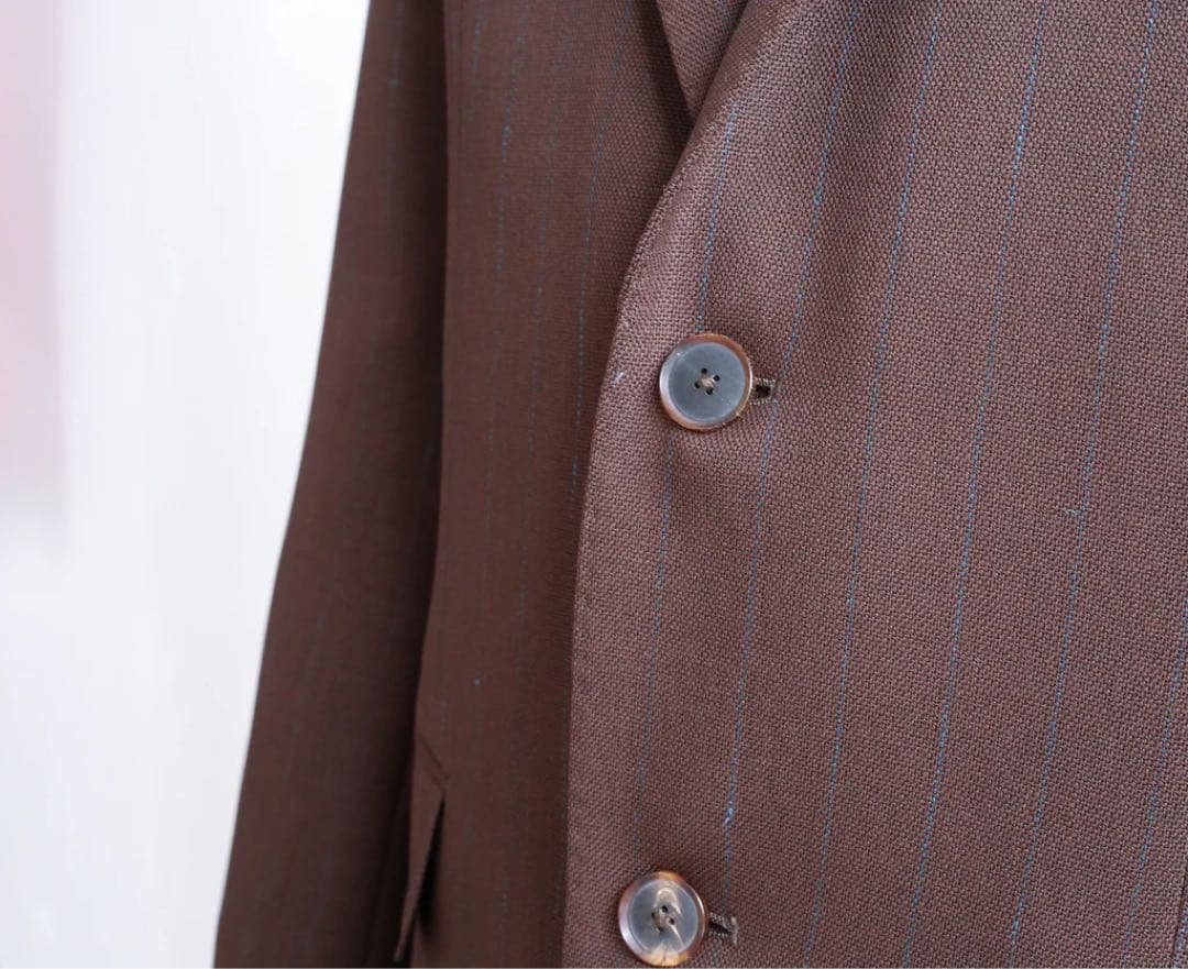 AURALEE PANAMA STRIPE ジャケット&パンツ セットアップ