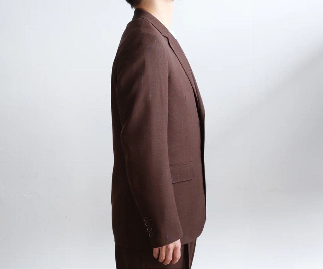 AURALEE PANAMA STRIPE ジャケット&パンツ セットアップ