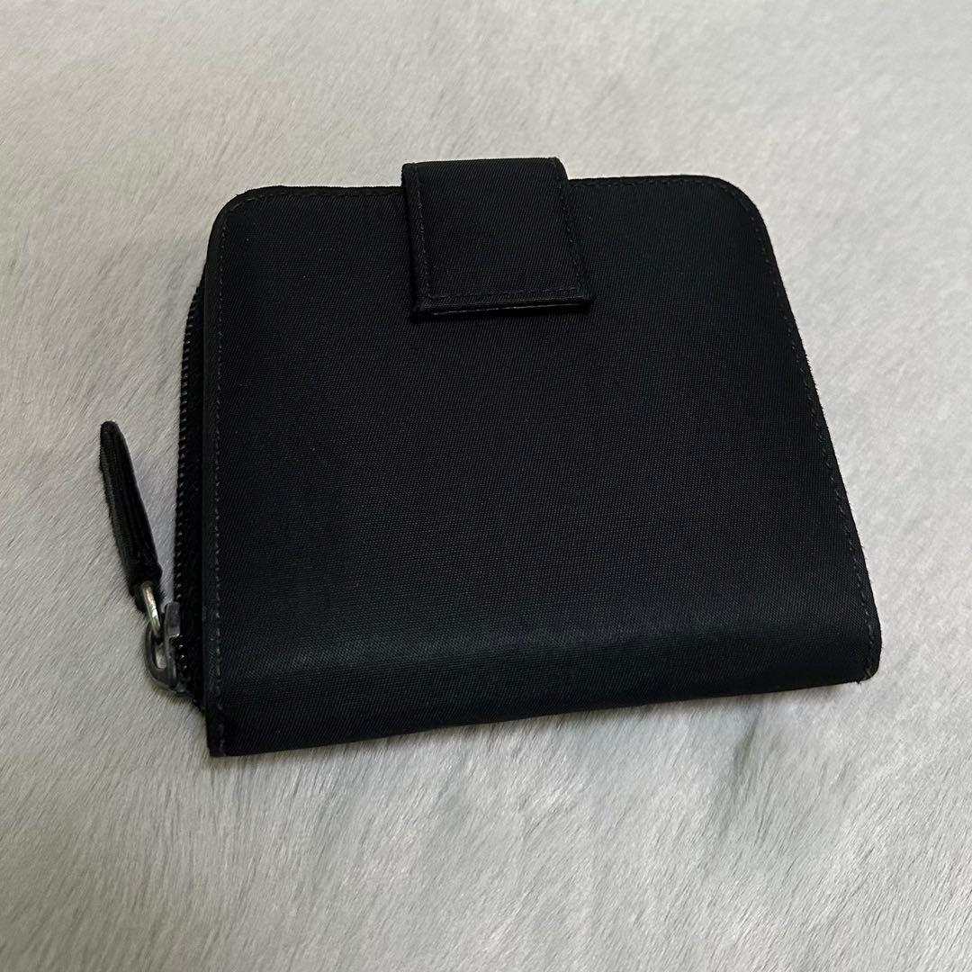 PRADA プラダ　折り財布　ナイロン　ラウンドジップ　三角ロゴ