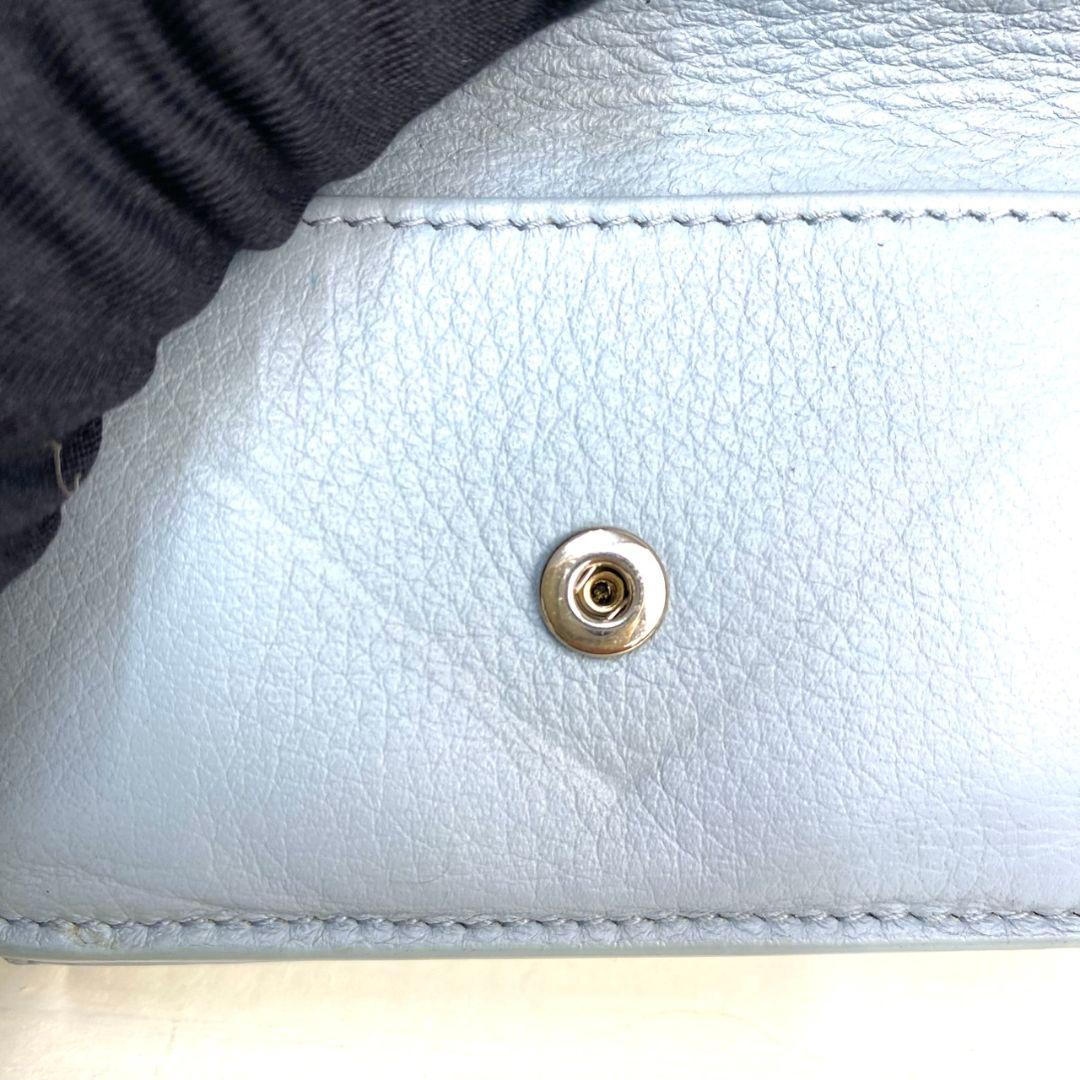美品✨バレンシアガ レザー ペーパーミニウォレット三つ折り