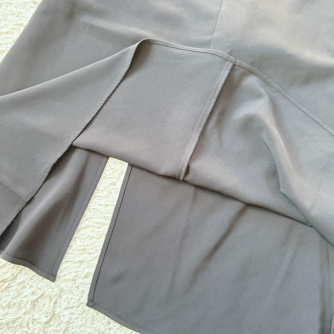 【美品】anuans アシンメトリーレイヤードスカート ブラック