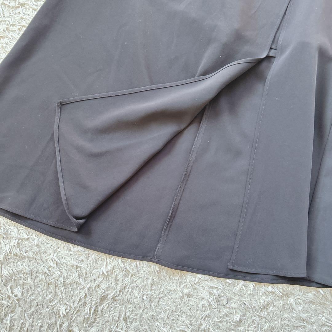【美品】anuans アシンメトリーレイヤードスカート ブラック