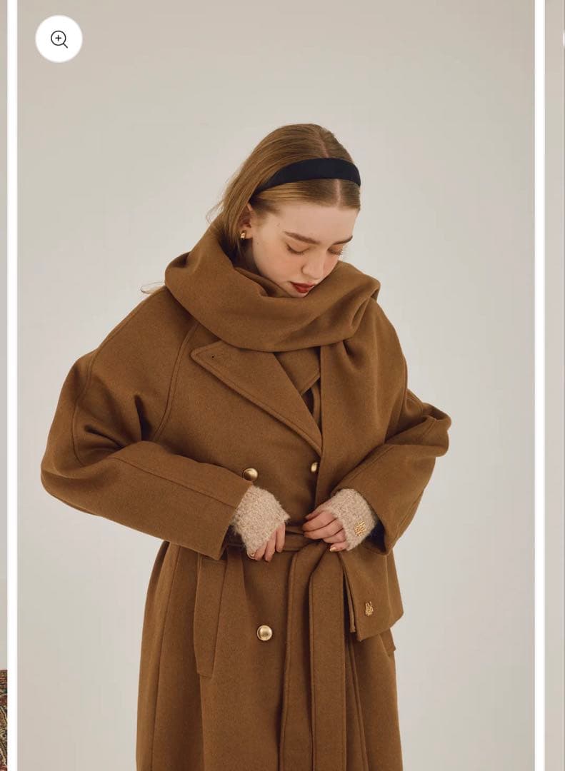 poláura ポローラMANY WAYウールロングトレンチコート