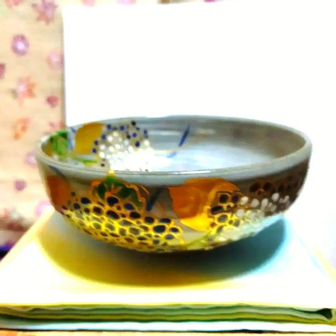 馬盥茶碗、紫陽花、香せつ作、ひち14番