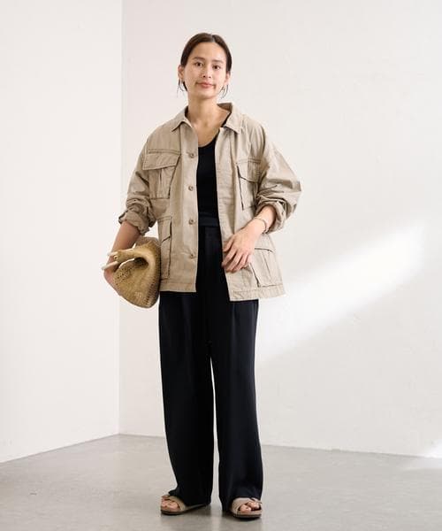 25SS FRAMeWORK ミリタリーショートブルゾン Fサイズ 日本製