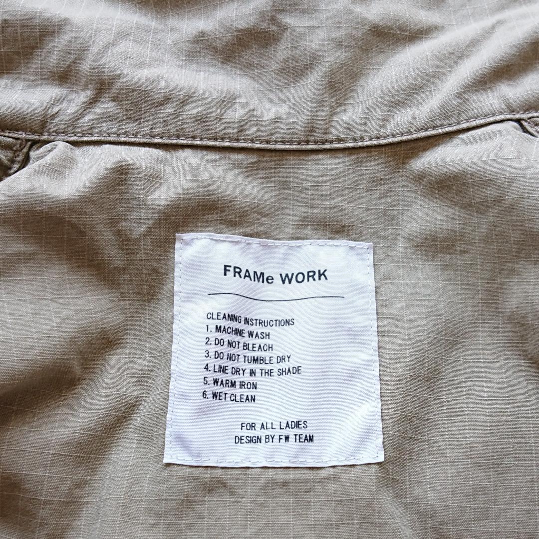 25SS FRAMeWORK ミリタリーショートブルゾン Fサイズ 日本製