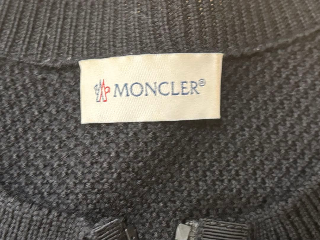 【YYR】モンクレール　MONCLER ダウン　カーディガン　ブラック　黒